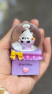 Panda Crystal Ball with Colorful Lights Gift