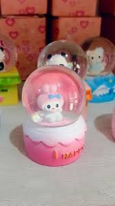 Cute Character Snow Globe with Colorful Lights