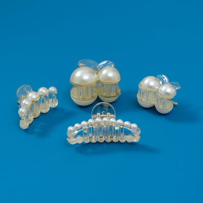 Pearl hair Claw Cluther