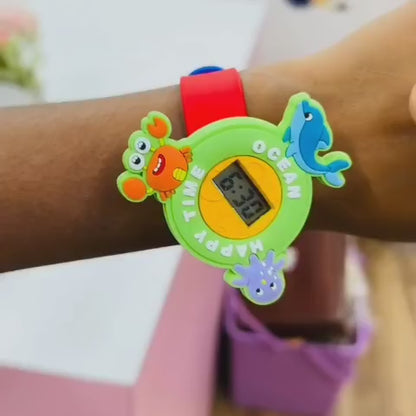 Cartoon Spiner Watch and Band