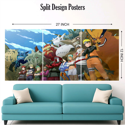 Natuto Family Split Design Paper Poster
