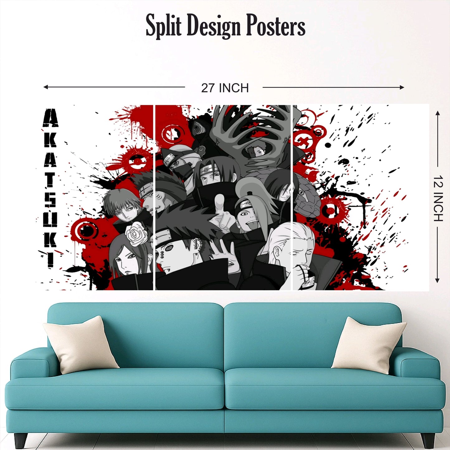 Itachi Family Split Design Paper Poster
