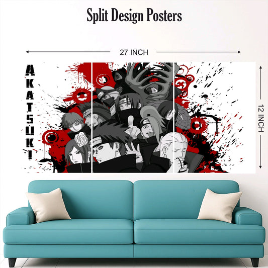 Itachi Family Split Design Paper Poster
