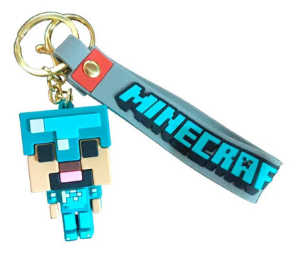 Minecraft 3D Keyring & Quirky Bag Charm