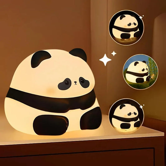 Panda Sitting (Hua Hua) Sillicon Night Lamp