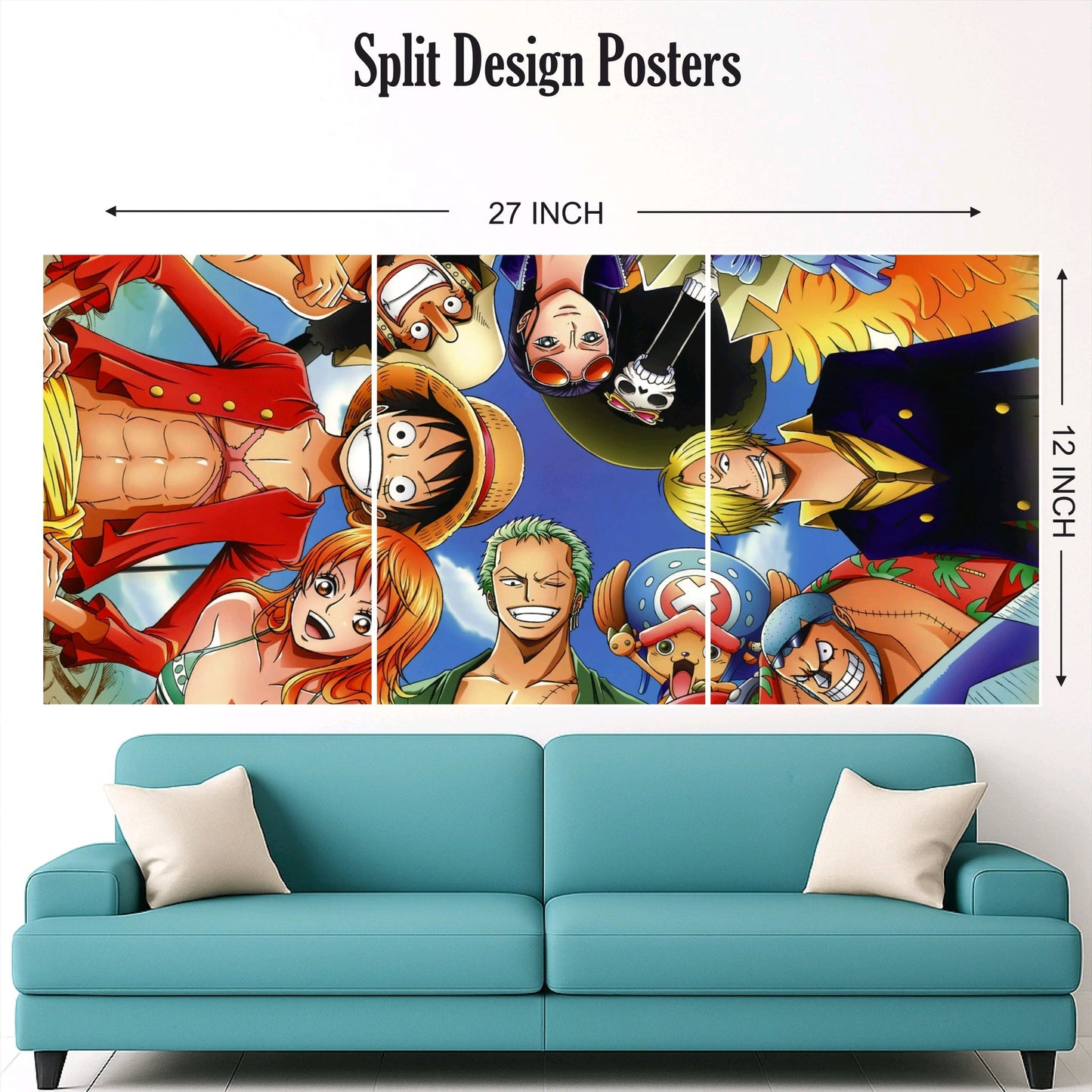 One Piece Family Split Design Paper Poster