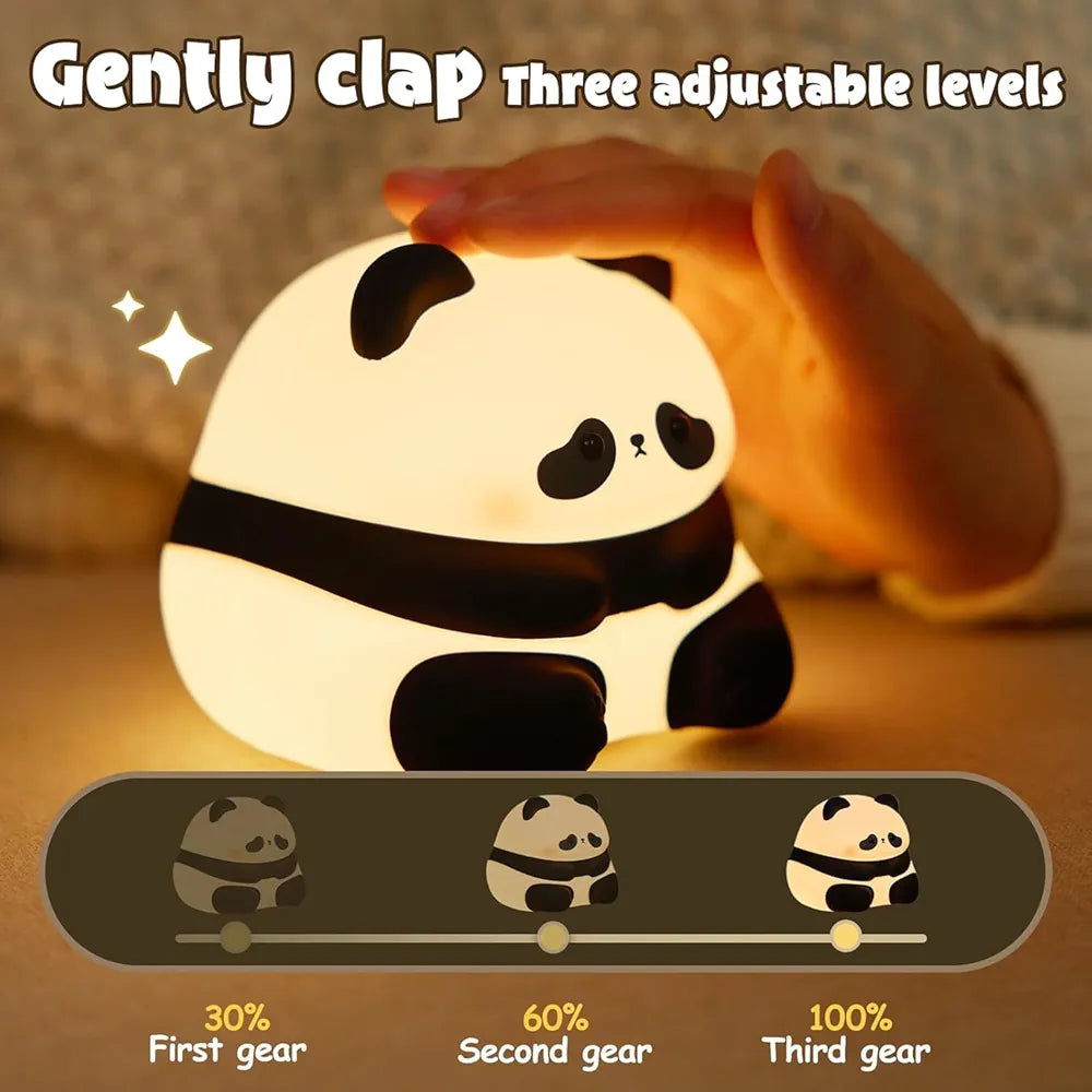 Panda Sitting (Hua Hua) Sillicon Night Lamp