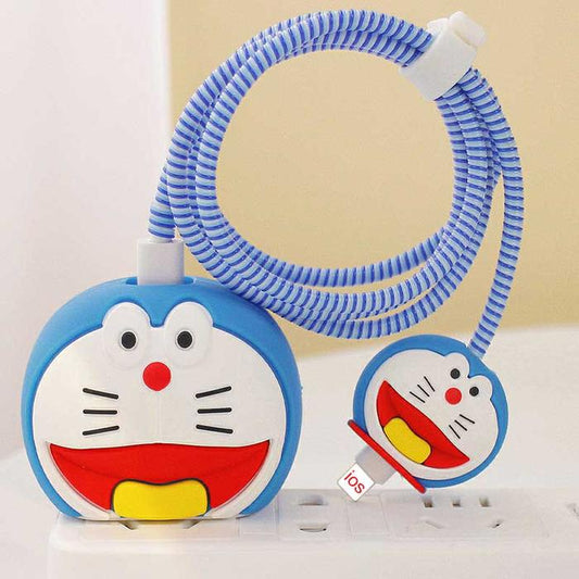 Doremon 20W Iphone Silicone Charger Cover