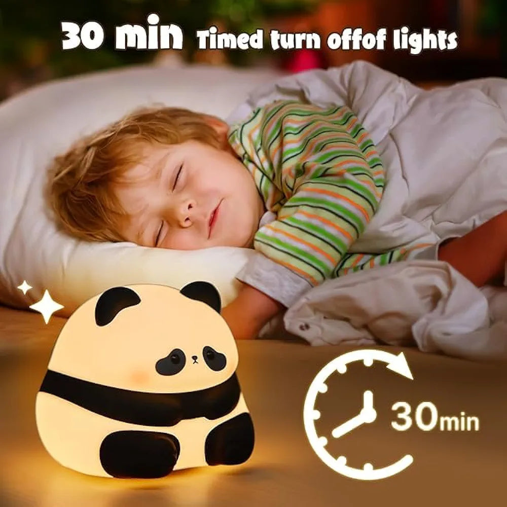 Panda Sitting (Hua Hua) Sillicon Night Lamp