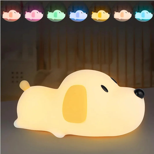 Silicone Puppy Night Light