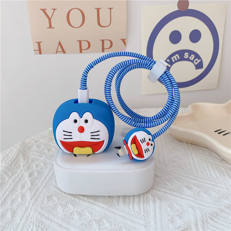 Doremon 20W Iphone Silicone Charger Cover