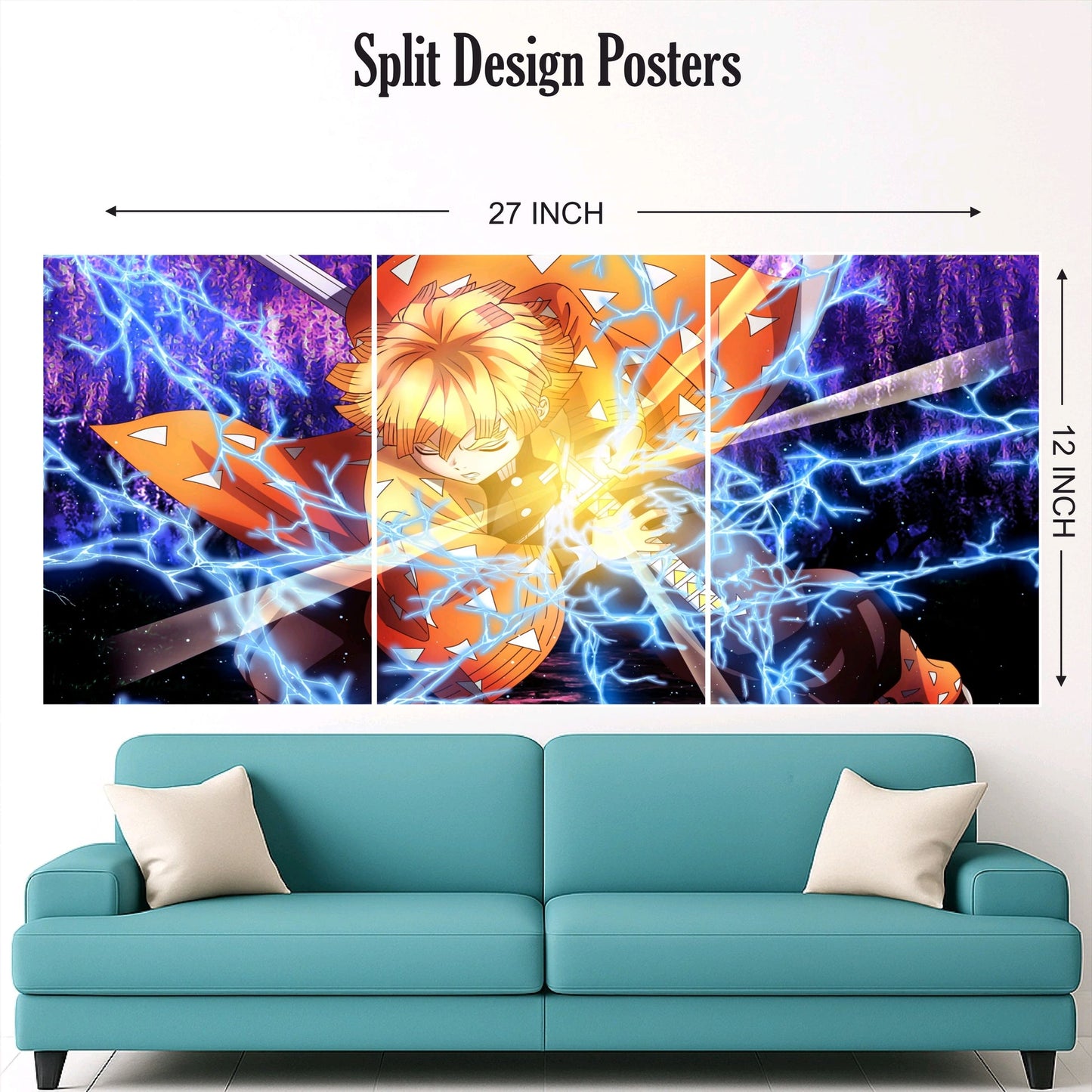 Zenitsu Split Design Paper Poster Pack